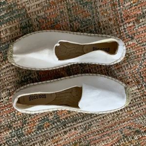 Soludos White Espadrilles Platform NWOT